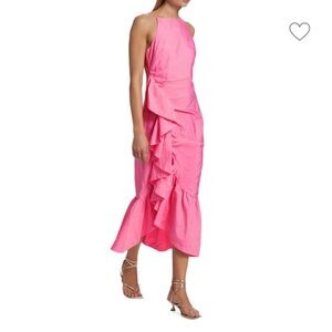 Never worn Cinq a sept pink wedding guest dress